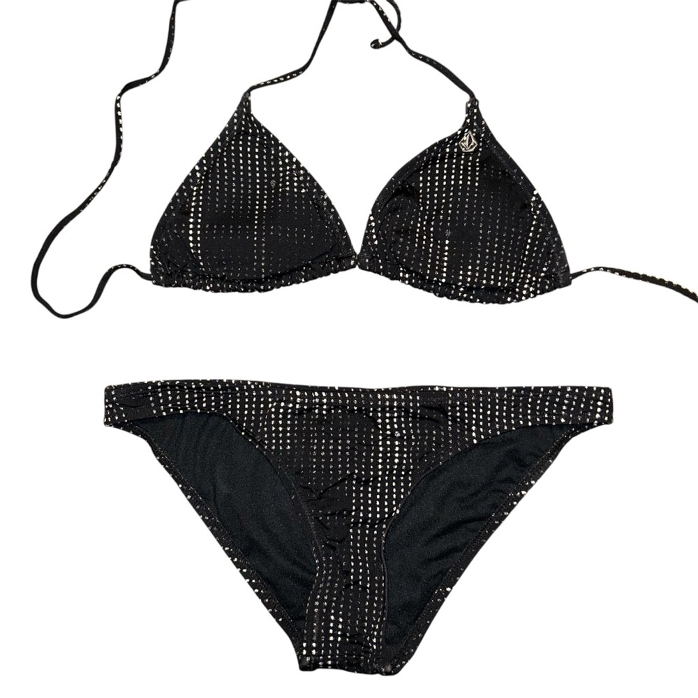 Volcom Dots Black and Silver Bikini